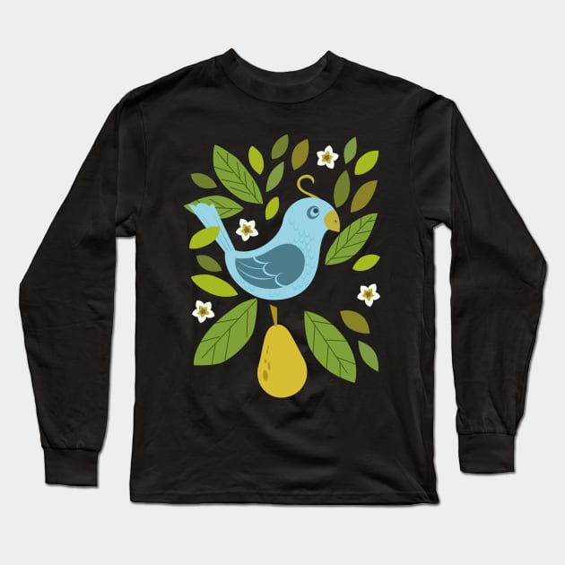 partridge in a pear tree Long Sleeve T-Shirt by richhwalsh